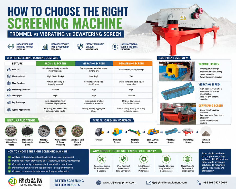 Ruijie industrial screening machines for high performance screening