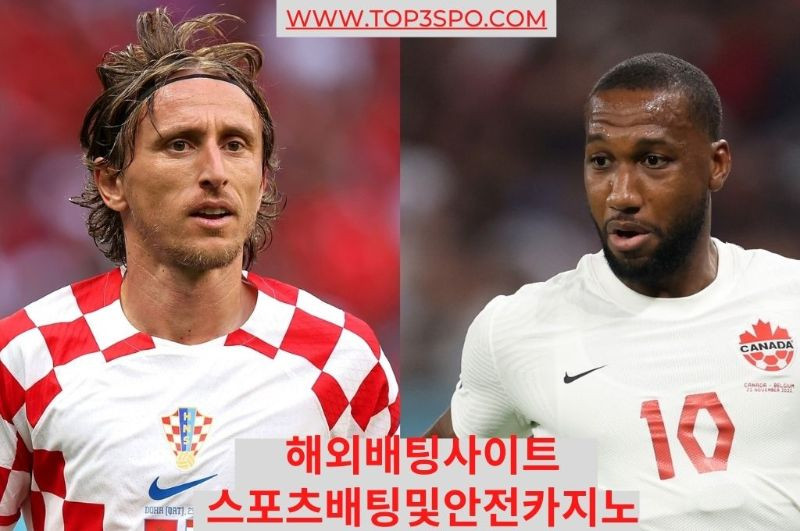 Two players of Canada and Croatia