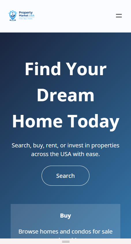 Property Market USA Mobile View