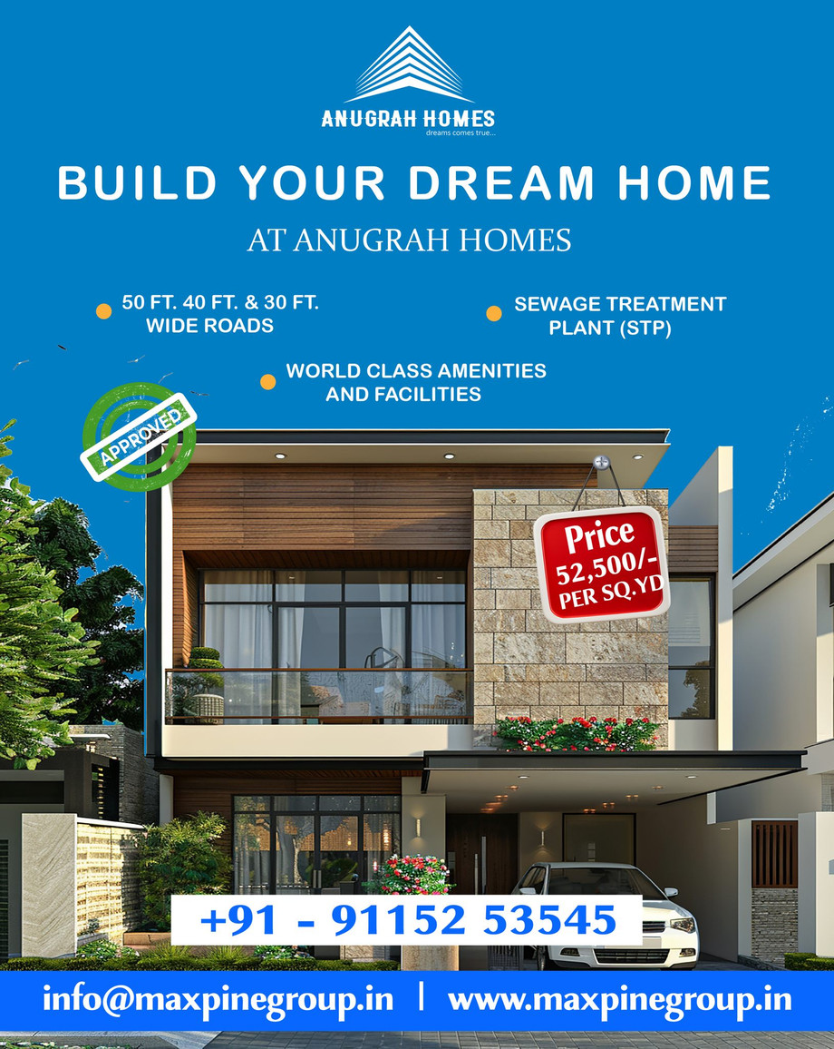 Residential Plots for Sale Near Film City – Secure, Well-Planned Living by Anugrah Homes