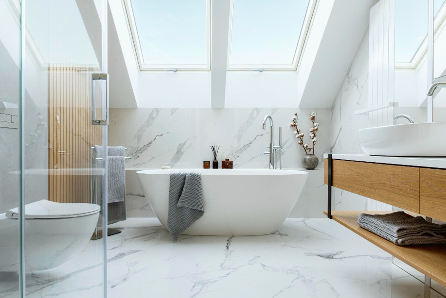 stylishbathroominteriordesignwithmarblepanelsbathtubtowelsotherpersonalbathroomaccessoriesmodernglamourinteriorconceptroofwindowtemplate.jpg
