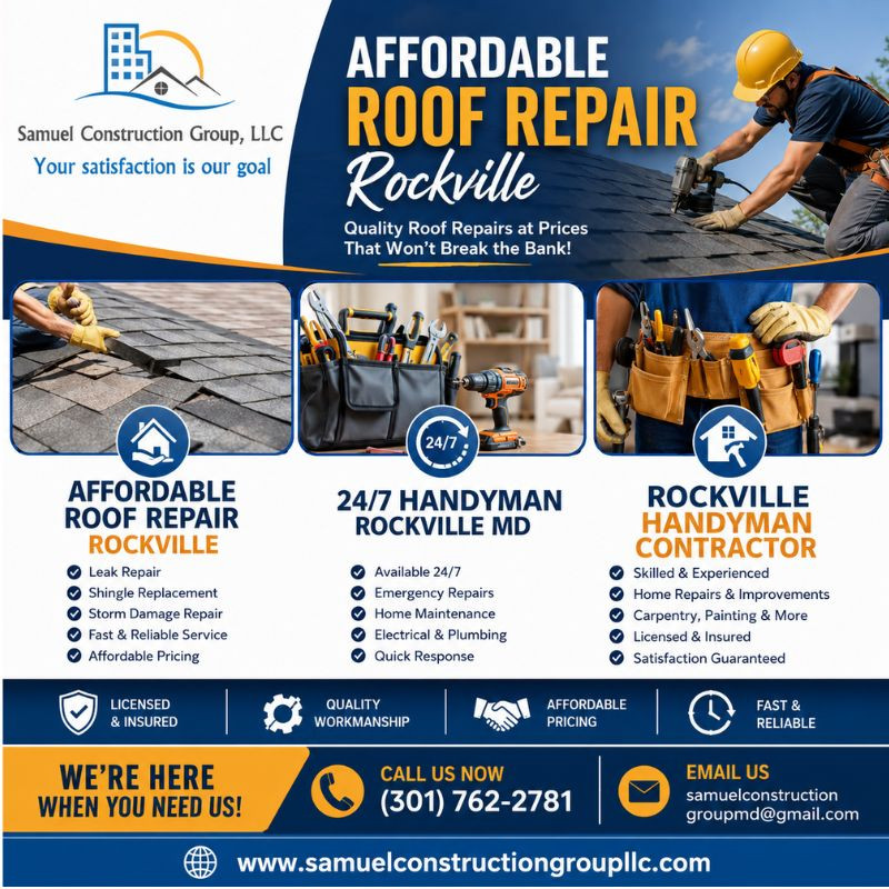 Top-Quality and Affordable Roof Repair Services in Rockville