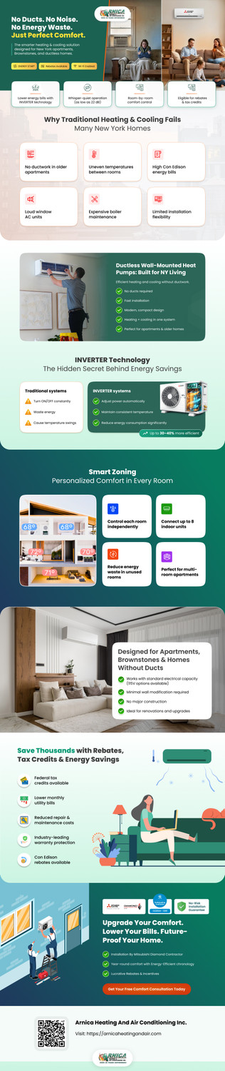Why ductless heat pumps are the best upgrade for modern New York living