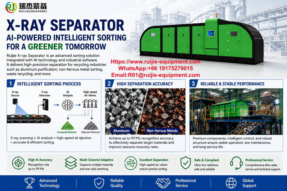 Ruijie high efficiency x-ray separator for metal separation