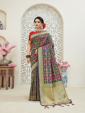printed designer saree